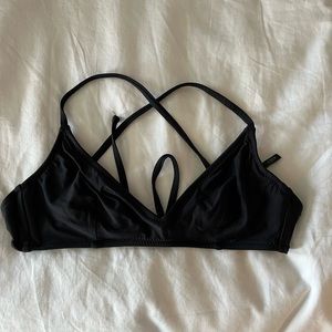 Jcrew black bikini top